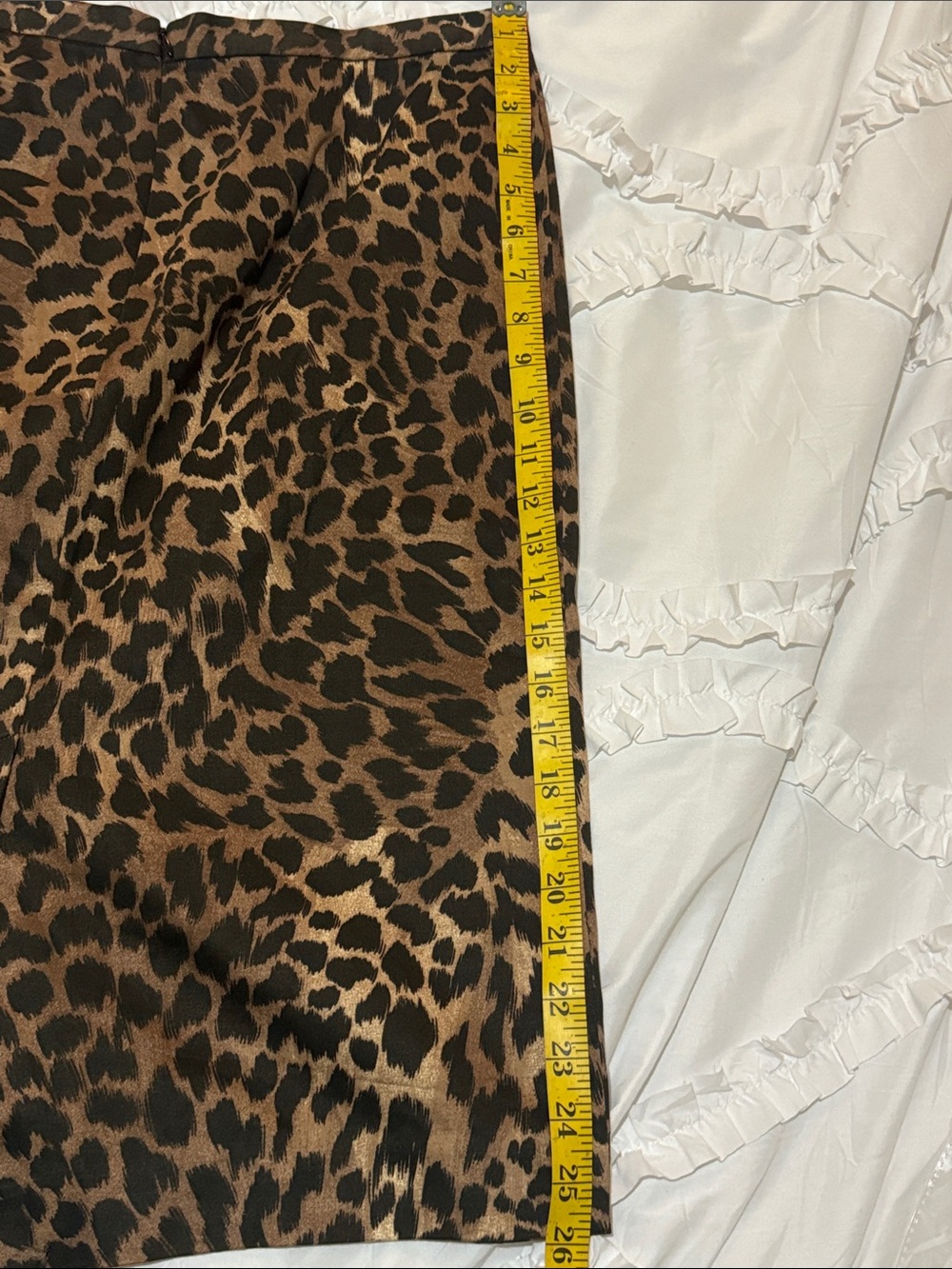 MICHAEL Michael Kors Leopard-Print Pencil Skirt in Brown and Black - Picture 8 of 8